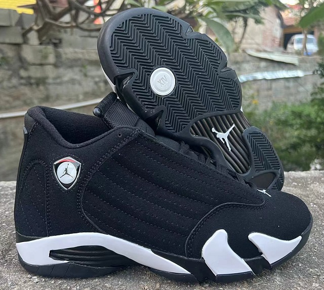 Air Jordan Retro 14 Black White - Click Image to Close